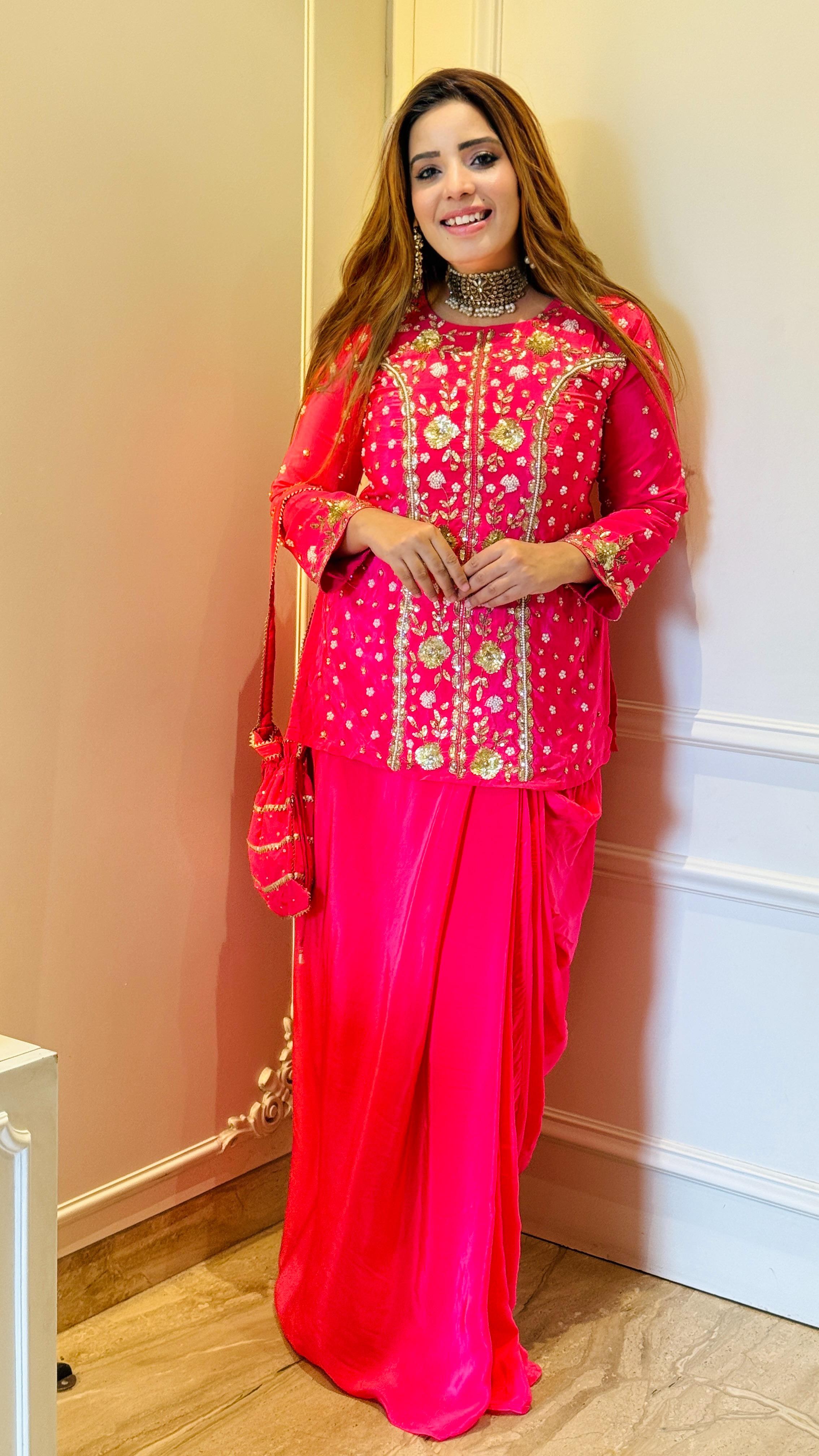 Aarzu Tulip Set- Yellow, Pink